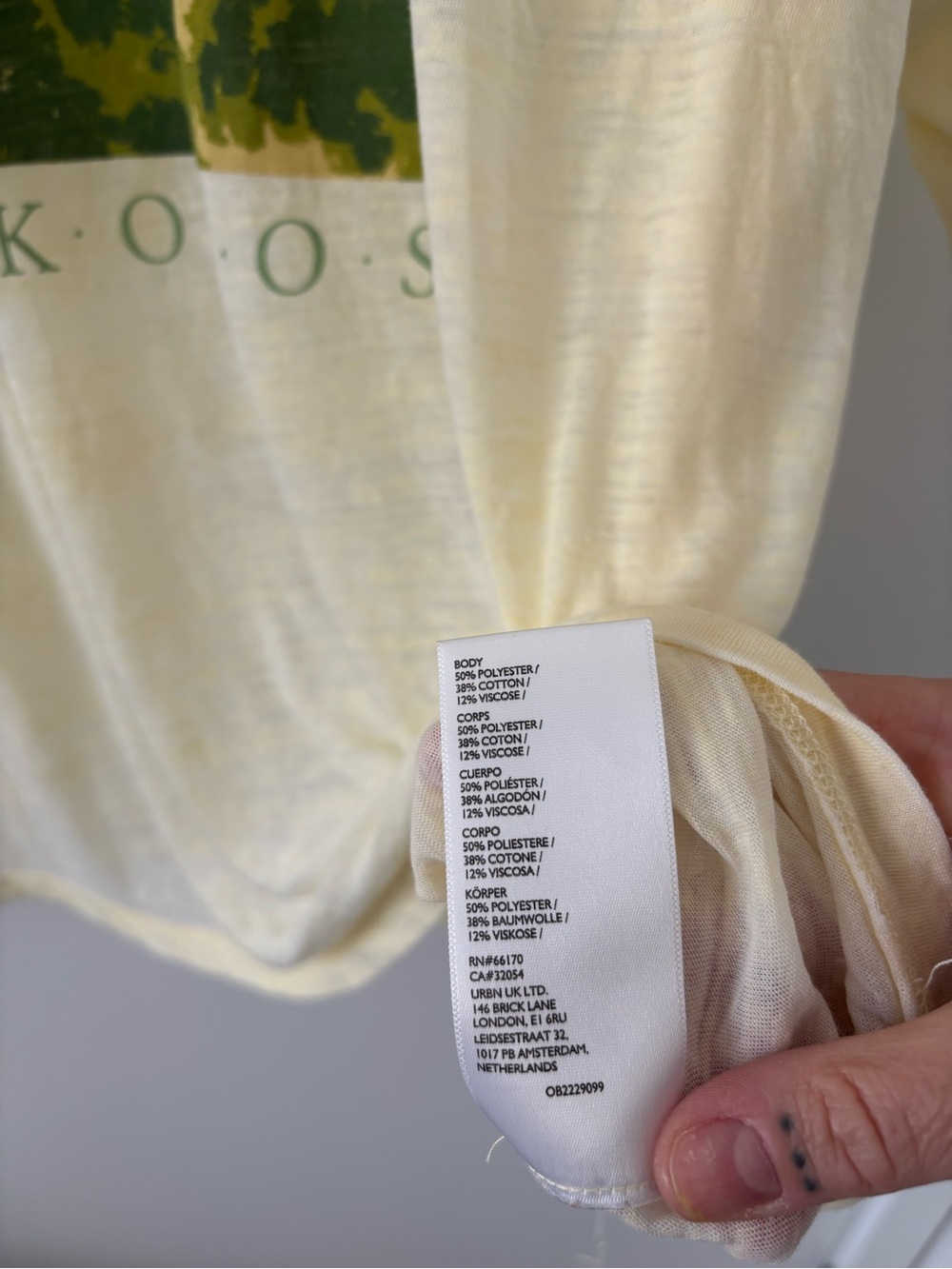 BDG yellow oversized tee - Picture 5 of 6